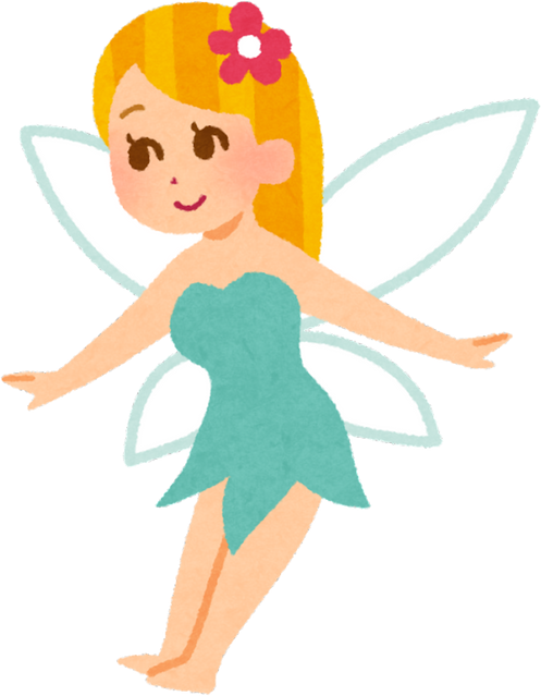 Illustration of a Cute Fairy with Wings